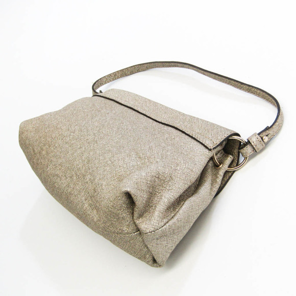 CHLOE Ribbon Women's Coated Canvas Shoulder Bag,Tote Bag Gold - Picture 2 of 10